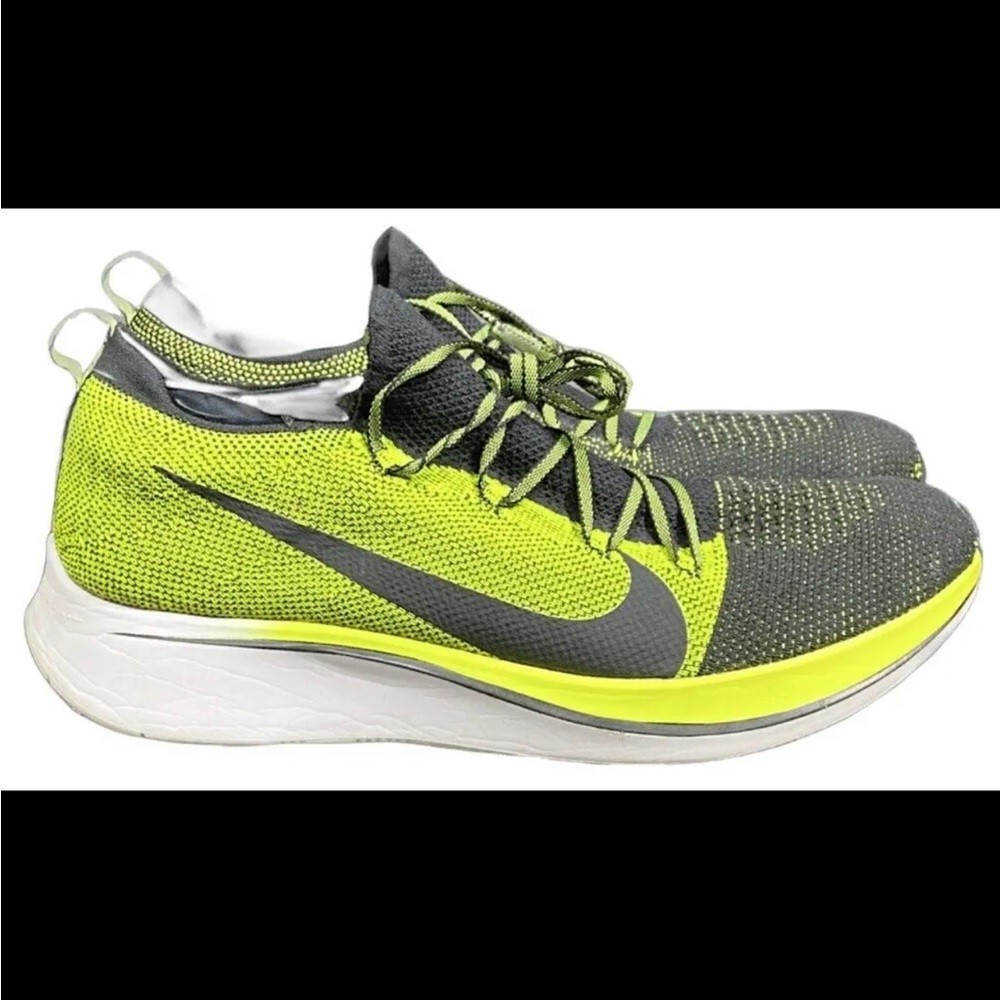 Nike Zoom Fly Flyknit Running Shoe BV6103-002 Mens Athletic Sneaker Volt Size 14